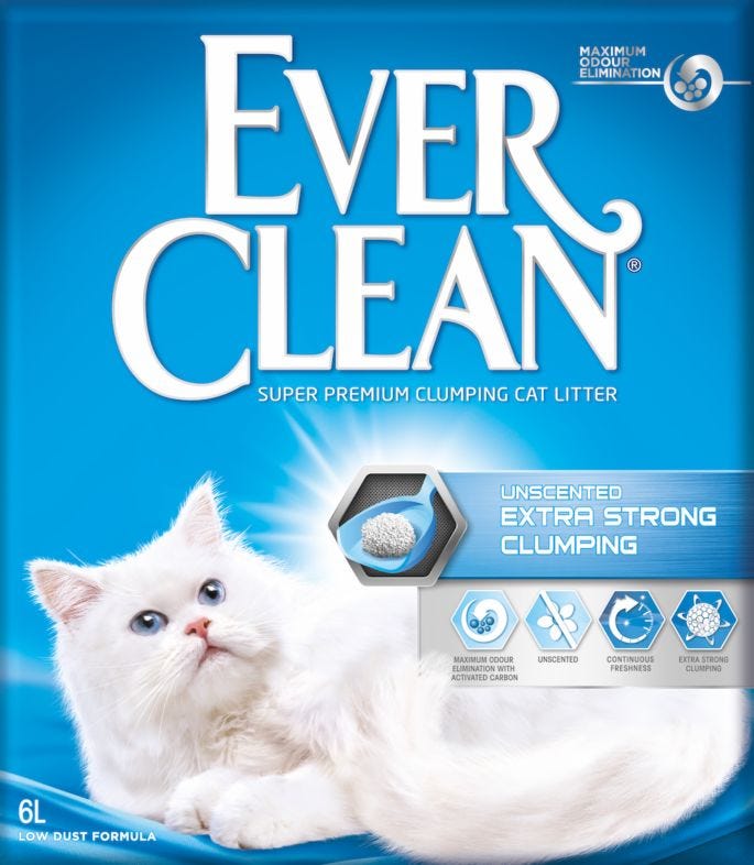 Ever Clean® - Total Cover Clumping - Unscented kattsand 10 kg