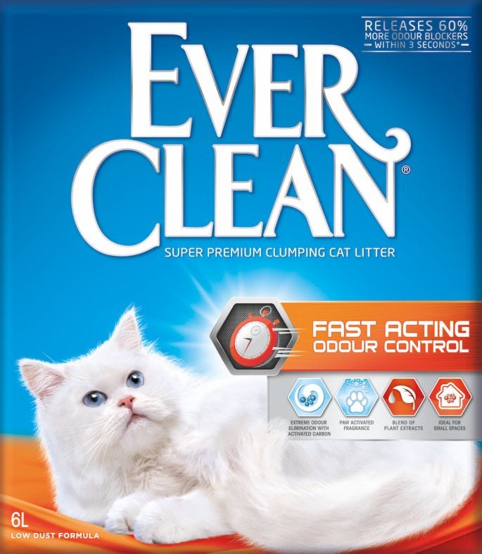 Ever Clean® Fast Acting Odour Control kattsand -10 kg