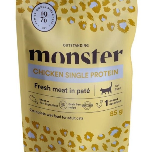 Monster Cat Pouches Adult Chicken (kyckling)85 gr x 8 st