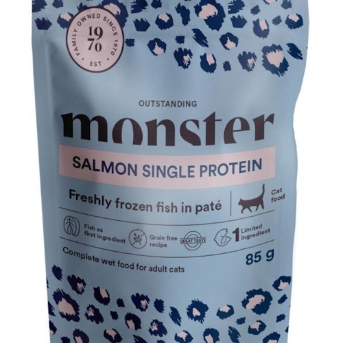 Monster Cat Pouches Adult Salmon (lax) 85 gr x 8 st