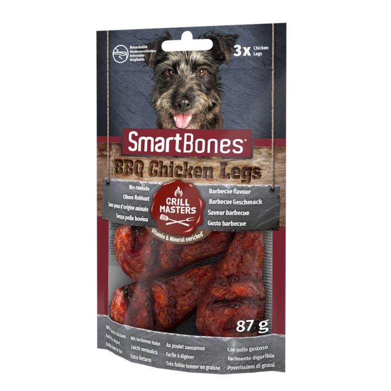 SmartBones BBQ Chicken legs 3 pack