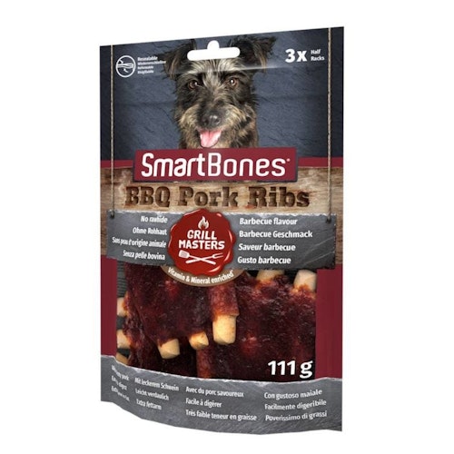 SmartBones BBQ Pork Ribs, utan råhud 3 pack