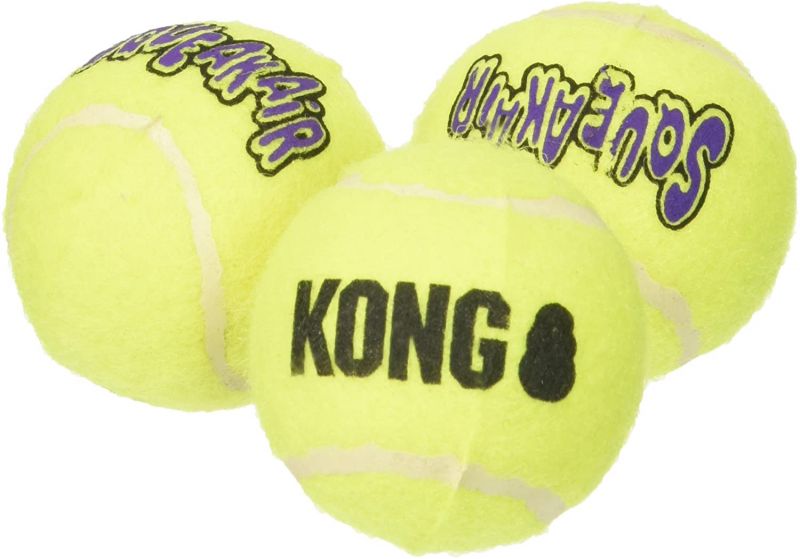KONG SqueakAir Balls. XS 4 cm, S 5 cm & M 6 cm. Flerpack.
