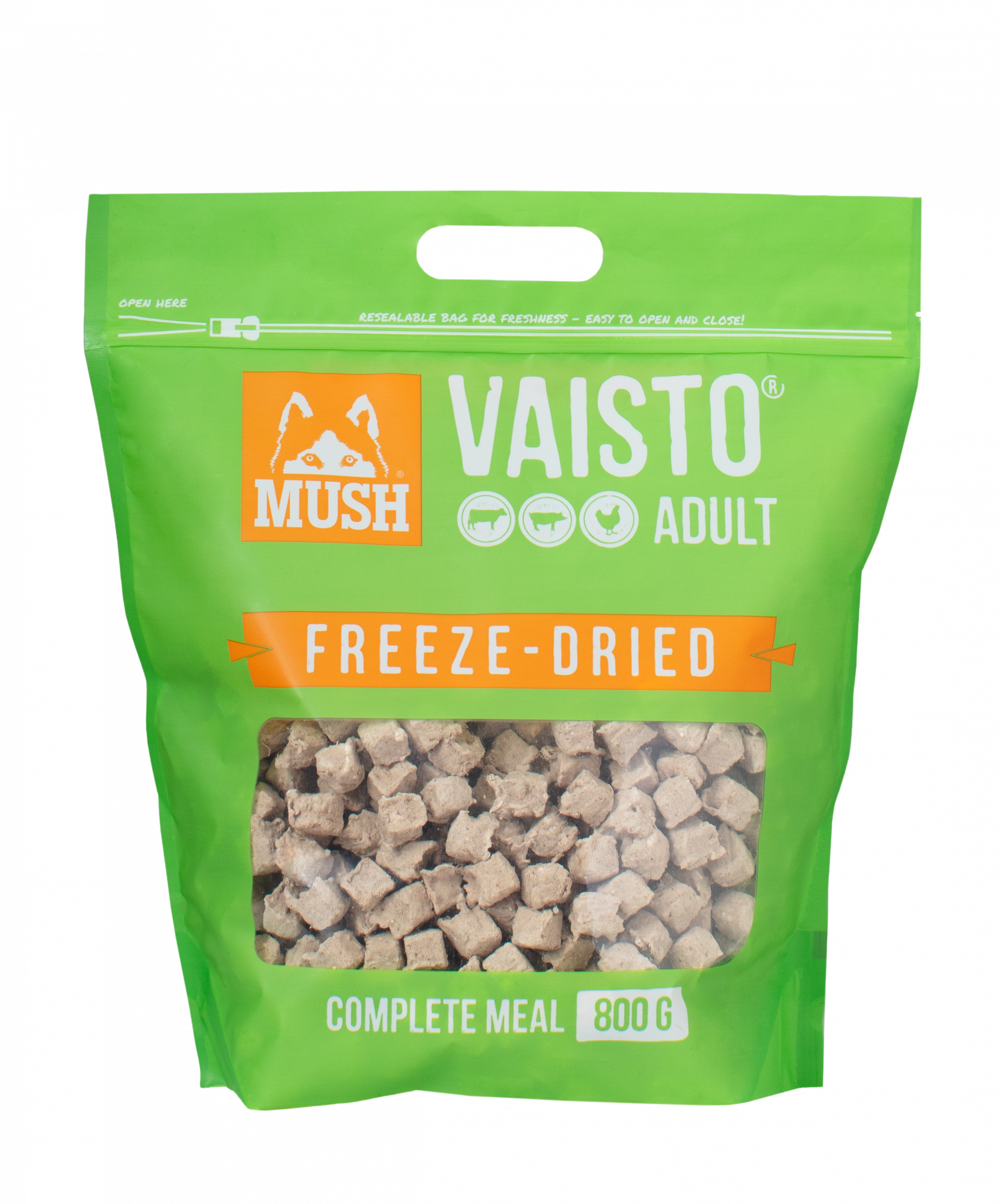 MUSH Vaisto® Grön Freeze-Dried  (nöt-gris-kyckling)