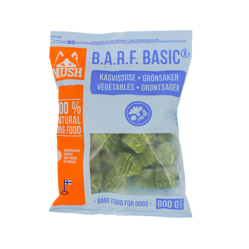 MUSH B.A.R.F. Basic® Grönsaker Fryst kompletteringsfoder 800 gr