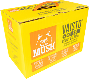 MUSH Vaisto Cat® Gul Fryst helfoder (kyckling-nöt)
