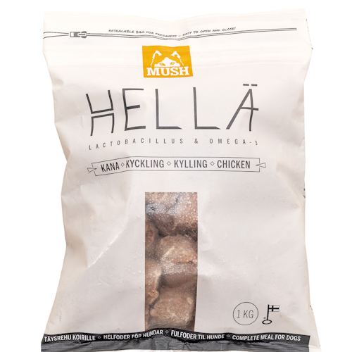 MUSH Hellä® Kyckling- Fryst helfoder SKICKAS EJ!