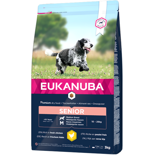 Eukanuba Dog Senior Medium Breed 15 kg. Från 10 år och uppåt