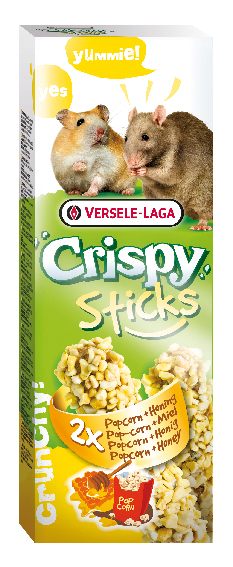 Crispy Sticks Smådjur Popcorn/honung 2-p