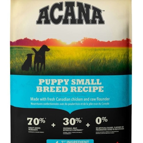 Acana Dog Heritage Puppy Small breed - Kyckling,fisk,kalkon- spannmålsfritt 6 kg