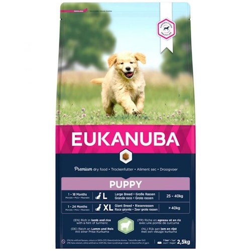 Eukanuba Dog Puppy & Junior Large Lamb & Rice 2,5 kg/12 kg