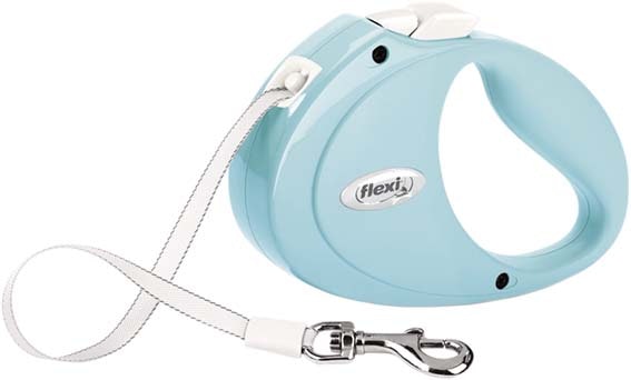 Flexi Puppy Flexikoppel/rullkoppel med band, XS (till 12 kg)  2 m