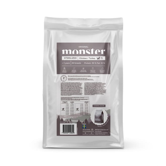 Monster Dog Original Sterilized Chicken/Turkey All Breed - glutenfritt och vetefritt