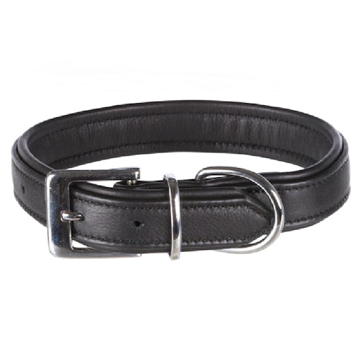 Active Comfort halsband, läder, svart S & M