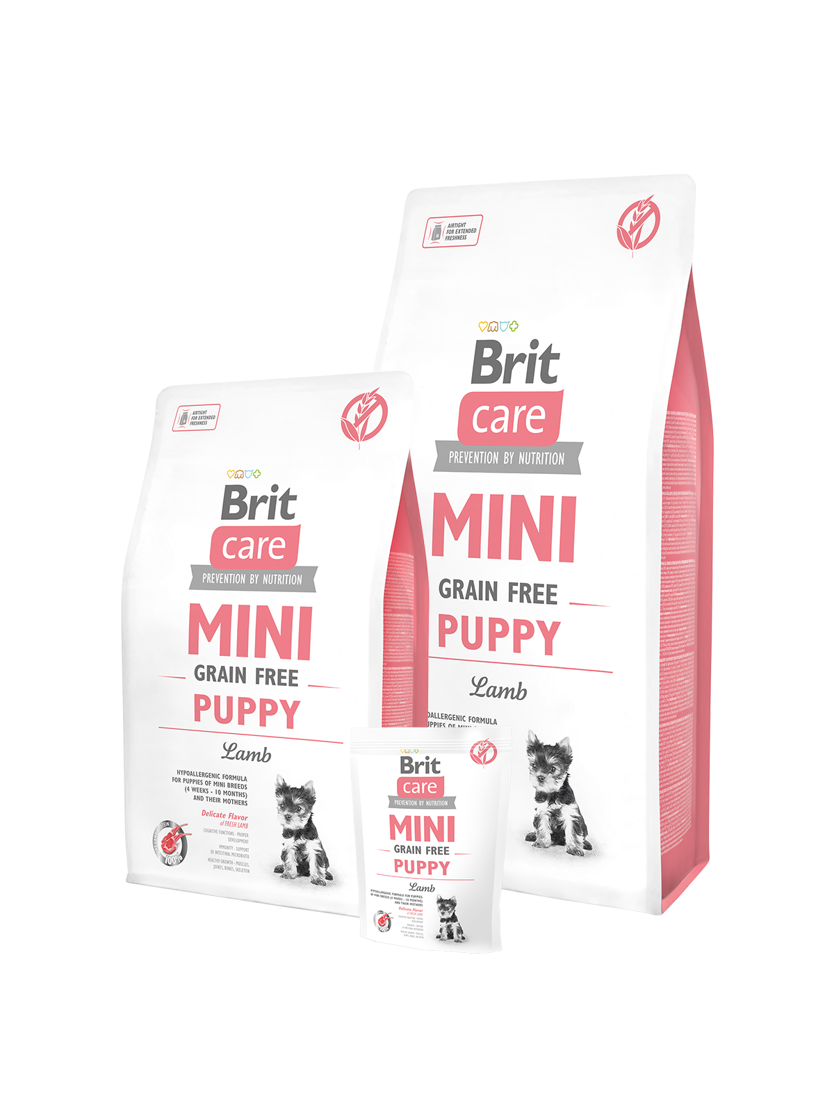 Brit Care Mini Grainfree Puppy Lamm - spannmålsfritt för valpar samt dräktiga/digivande tikar av små raser