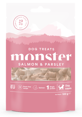 Monster Dog Treats All Breed Salmon & Parsley - lax & persilja 100 gr