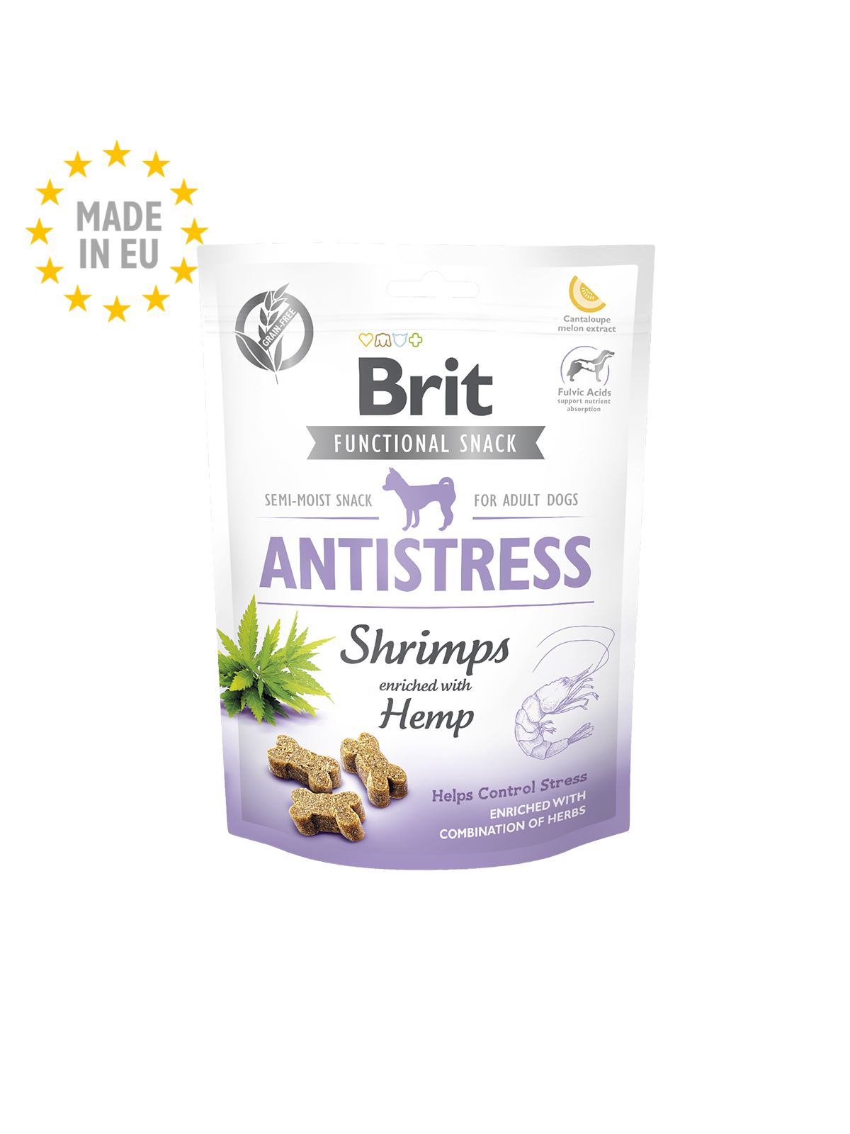Brit Functional Snack Antistress Shrimps (räkor,hampa) 150 gr