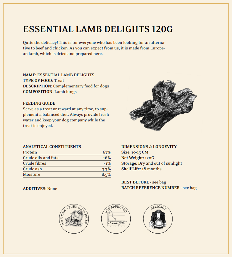 ESSENTIAL LAMB SKIN DELIGHTS  "Lamm" 120 gram