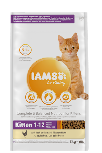IAMS Cat for Vitality Kitten 1-12 mån. Färsk kyckling 10 kg