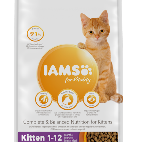 IAMS Cat for Vitality Kitten 1-12 mån. Färsk kyckling 10 kg