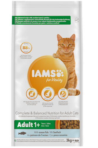 IAMS Cat Adult for Vitality Adult +1. Havsfisk 10 kg