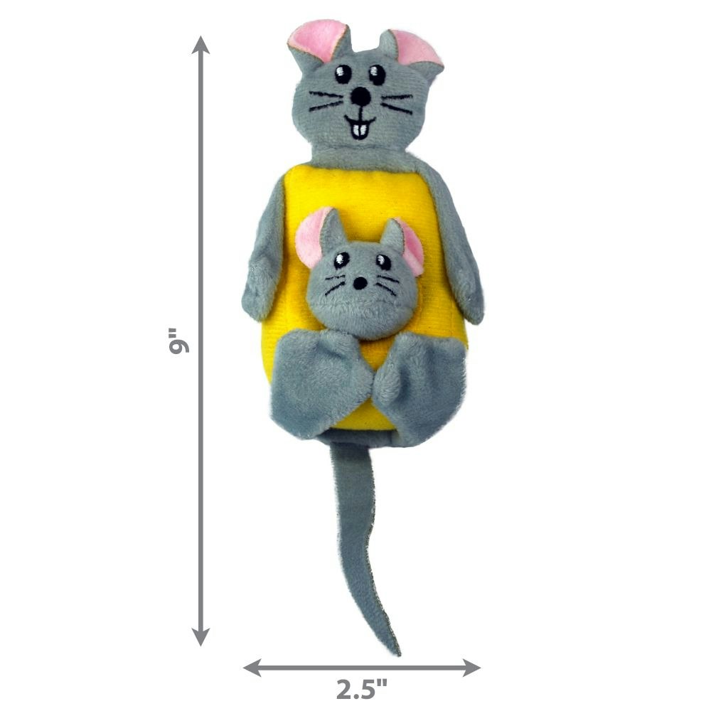 KONG KATT Pull-A-Partz Cheezy - prassel o kattmynta 23cm