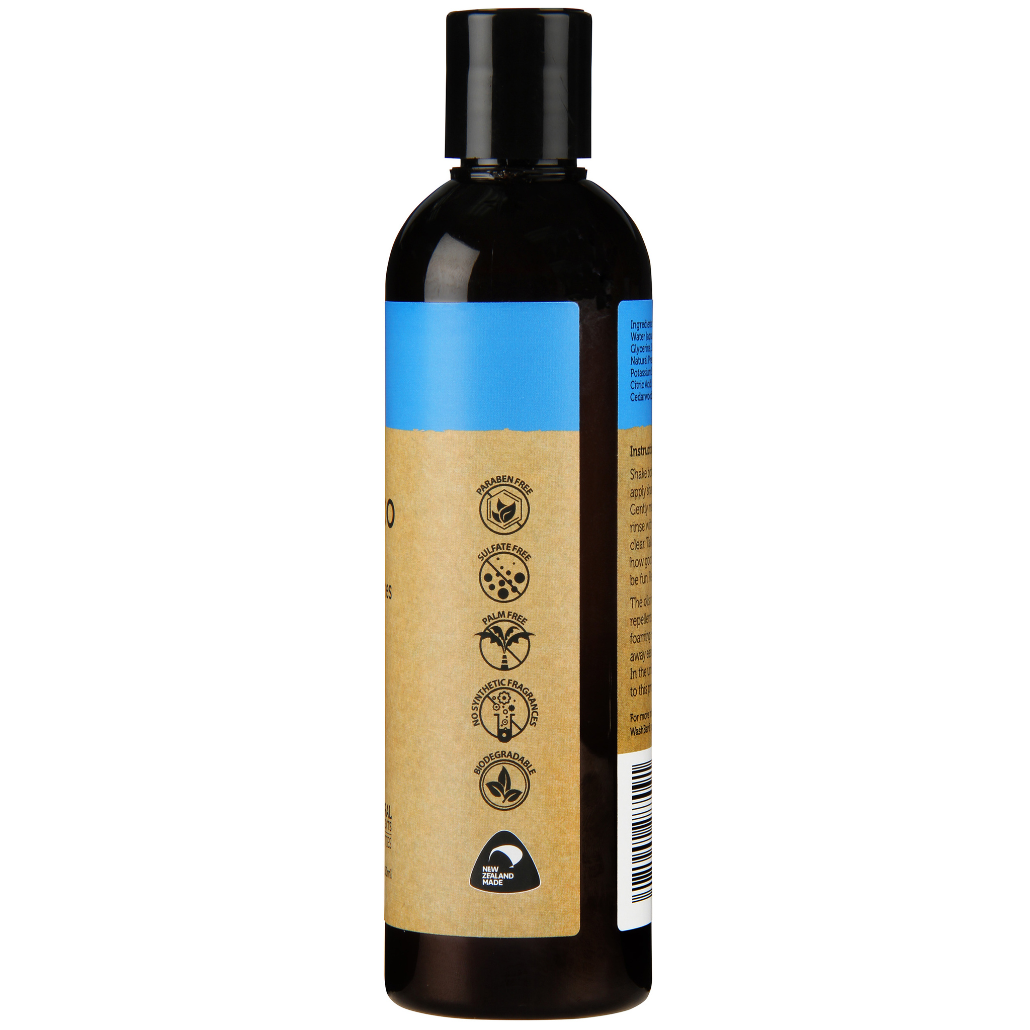 WashBar Natural Shampoo – Minty Woodland Fresh- skonsamt 250 ml