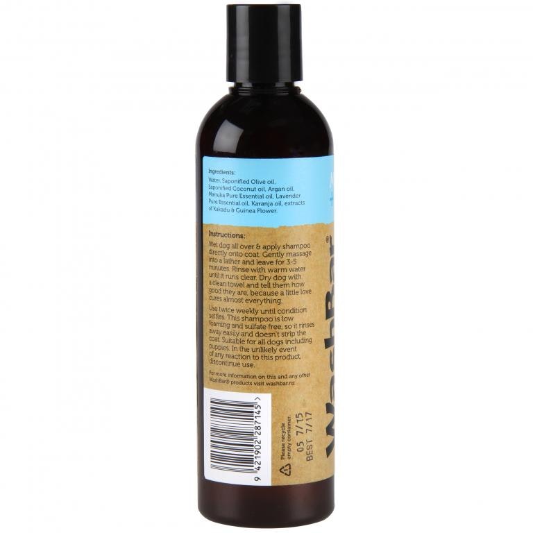 WashBar Itch Soothe Shampoo Manuka Kakadu - lindrar klåda 250 ml