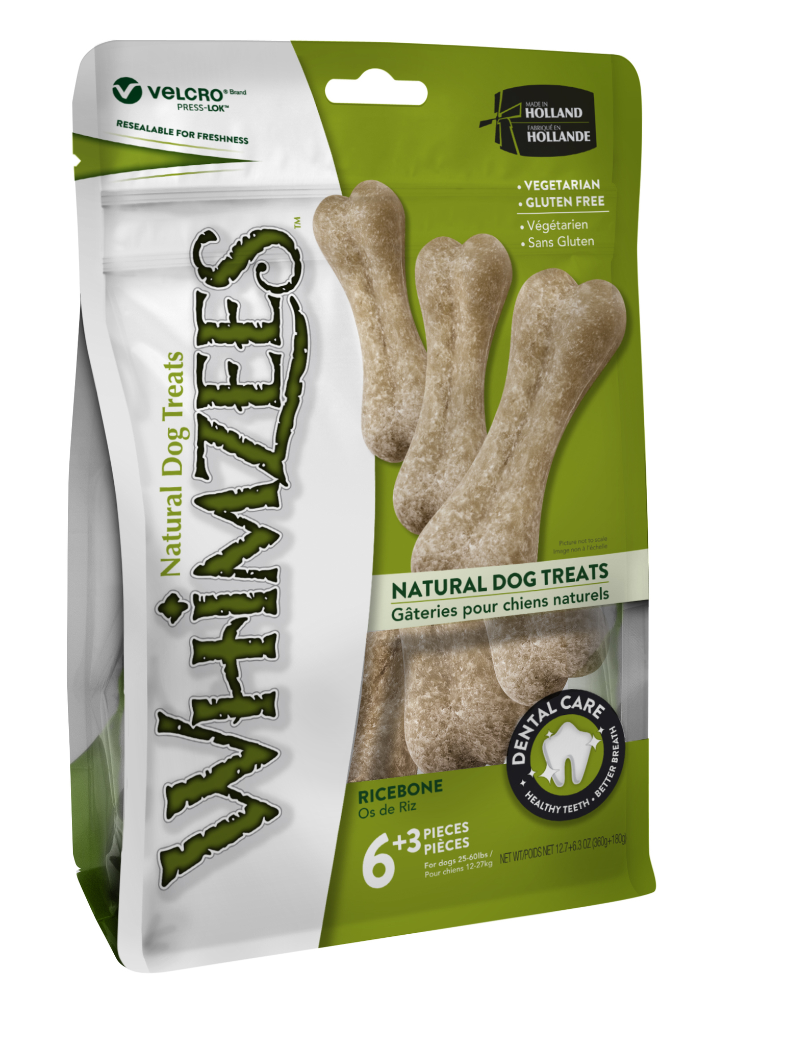 Whimzees® Vegetariska Risben Ricebone Dental Chews Large 9 styck