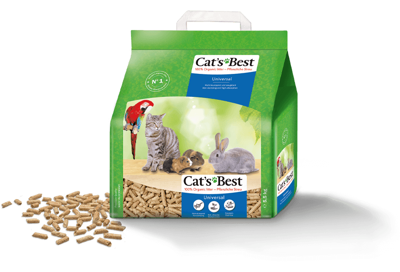 Cat's Best Universal - organiskt träfiber 10 liter/5,5 kg