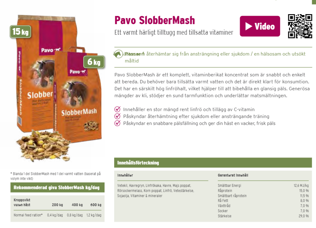 Pavo SlobberMash 15kg- varm och smaklig gröt