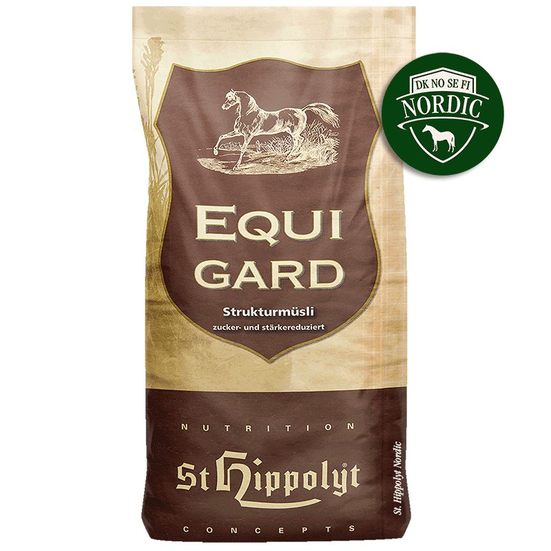 St Hippolyt EquiGard® Nordic musli 20  kg- fodret till lättfödda hästar