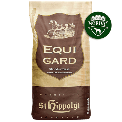 St Hippolyt EquiGard® Nordic musli 20  kg- fodret till lättfödda hästar