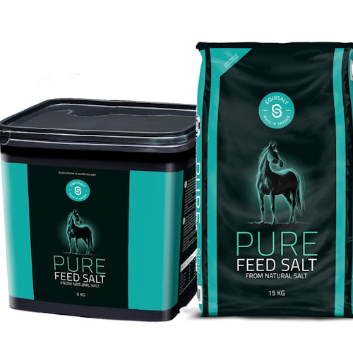 Equsailt Pure Fodersalt 15 kg påse-  naturligt bergsalt