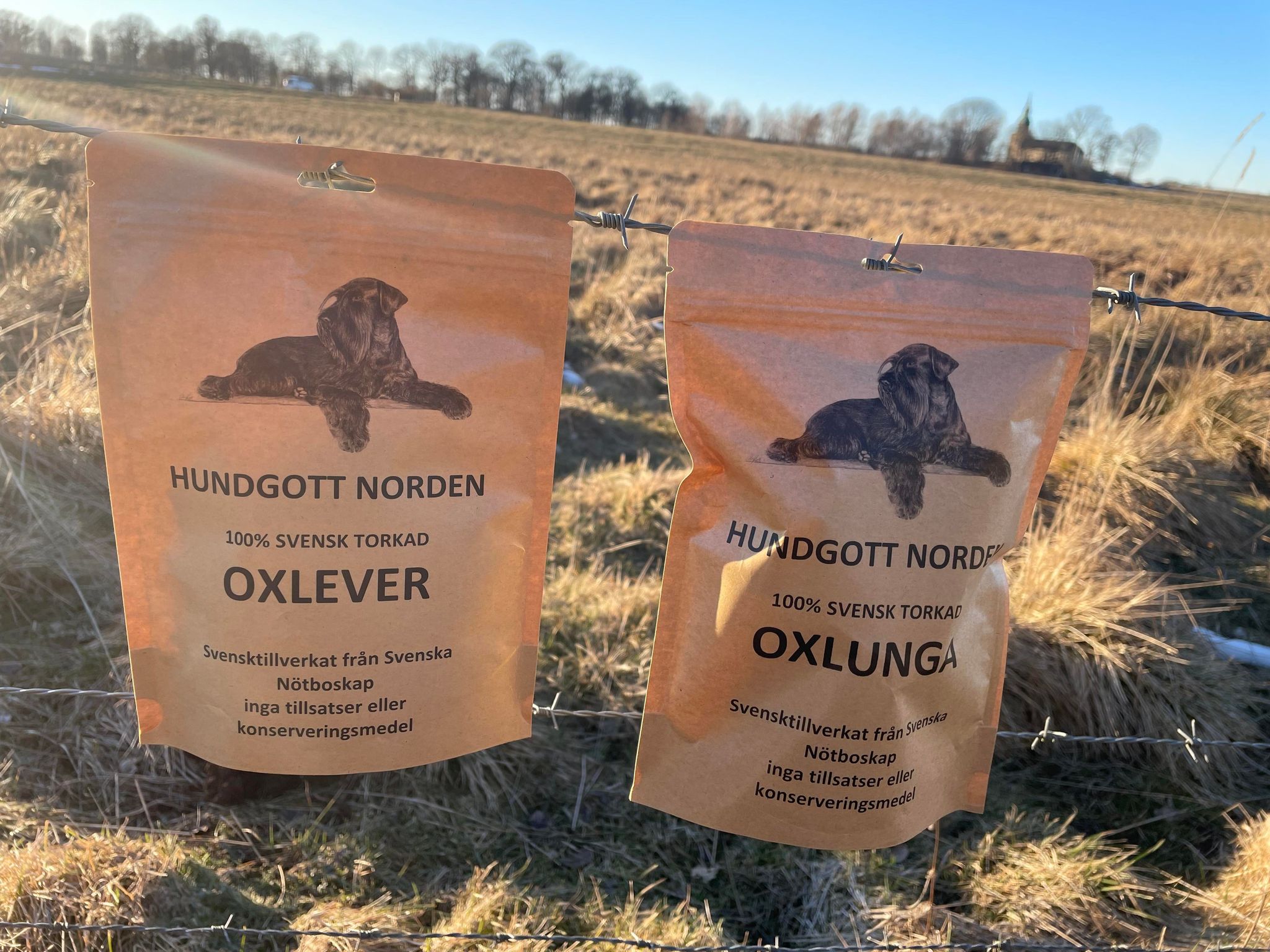 Hundgott Svensk Torkad Mix 5 påsar Oxlunga/5 påsar Oxlever