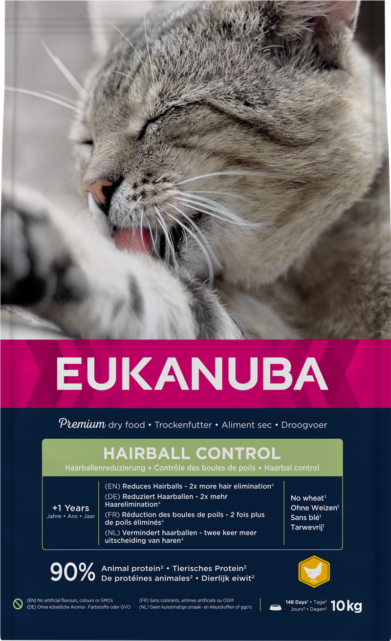 Eukanuba Cat Hairball Control Adult 10 kg