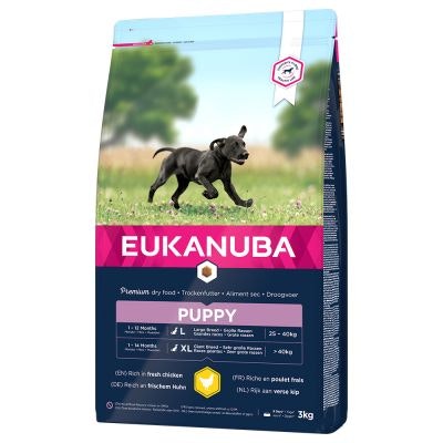 Eukanuba Dog Puppy Large Breed Chicken 3 kg/15 kg/18 kg