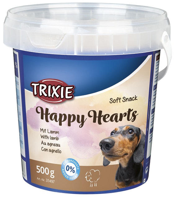 Soft Snack Happy Hearts -utan tillsatt socker 500g plasthink
