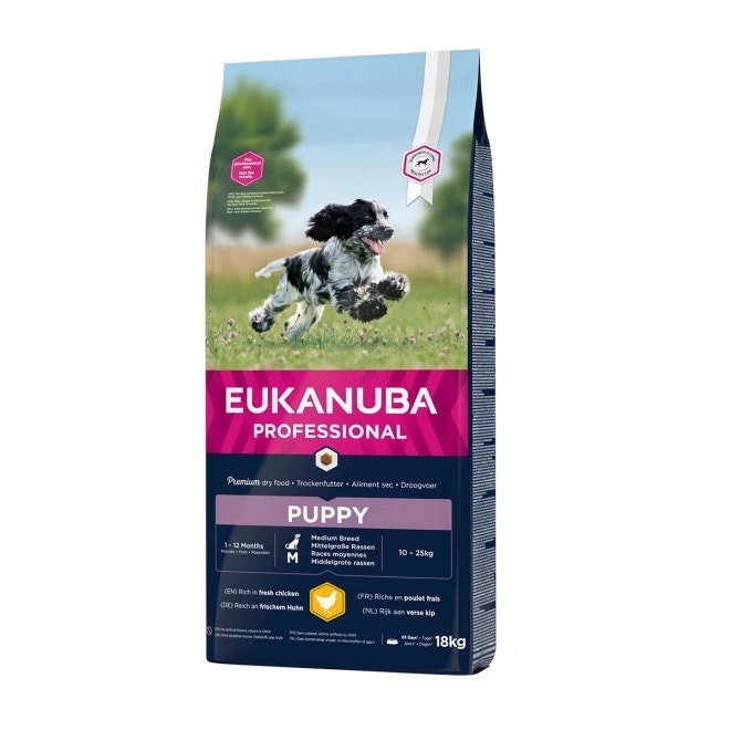 Eukanuba Dog Puppy Medium Breed Chicken 3 kg/15 kg/18 kg