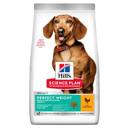 HILL'S SCIENCE PLAN Perfect Weight Small & Mini Adult med Kyckling (1,5 kg & 6 kg)