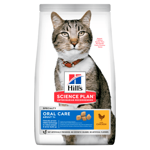 HILL'S SCIENCE PLAN Oral Care Adult Kattfoder med Kyckling (1,5 kg)
