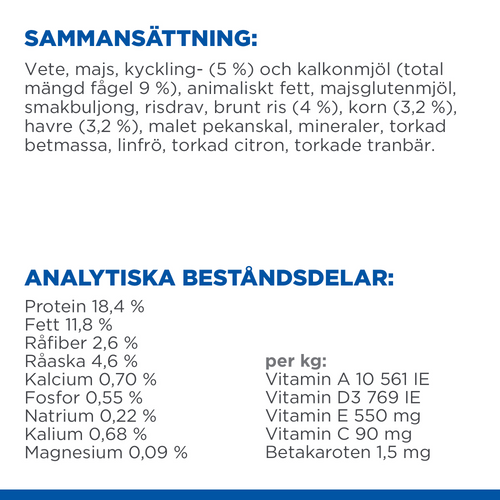 HILL'S SCIENCE PLAN Perfect Digestion Medium Adult 1+  med Kyckling & Råris (2,5 kg &12 kg)