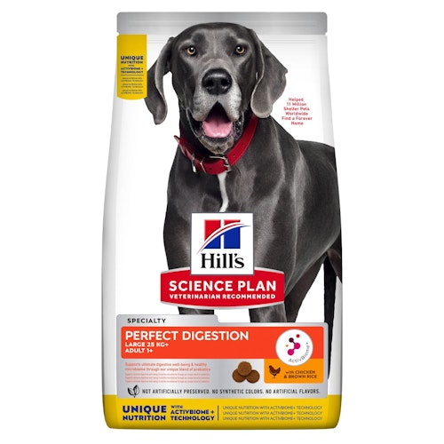 HILL'S SCIENCE PLAN Perfect Digestion Large Breed Adult 1+ med Kyckling & Råris (12 kg)