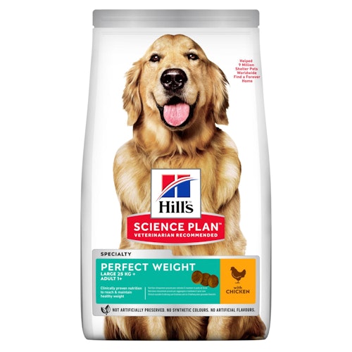 HILL'S SCIENCE PLAN Perfect Weight Large Breed Adult med Kyckling (12 kg)