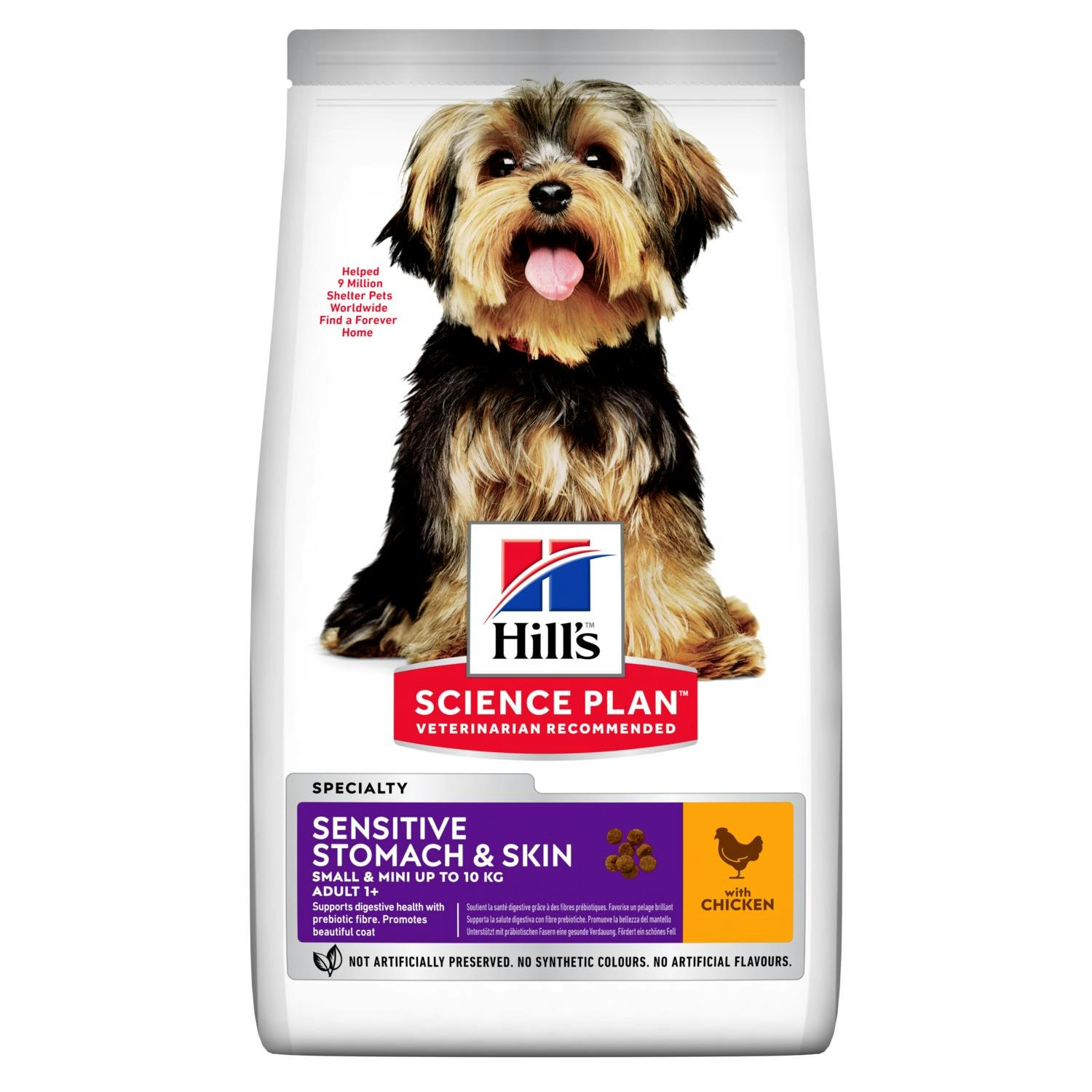 HILL'S SCIENCE PLAN Sensitive Stomach & Skin Small & Mini Adult med Kyckling (1,5 kg)