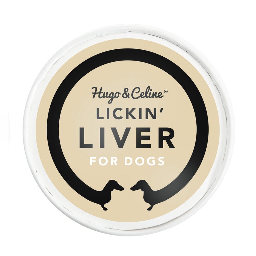 Hugo & Celine HUNDGLASS: LICKIN LIVER Oxleversmak 120g SKICKAS EJ!