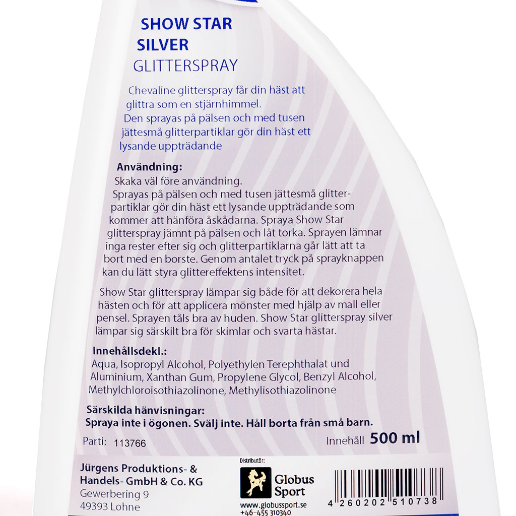 Show Star Glitterspray ”Chevaline"  500 ml