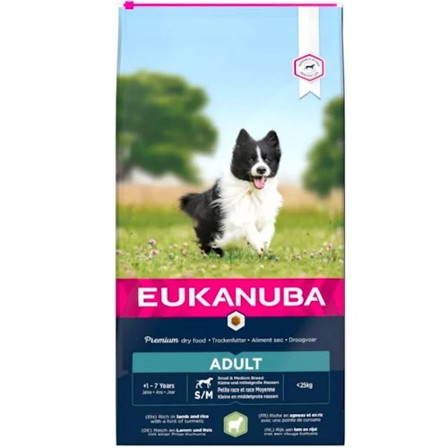 Eukanuba Dog Adult Small/Medium Breed Lamb & Rice 18 kg