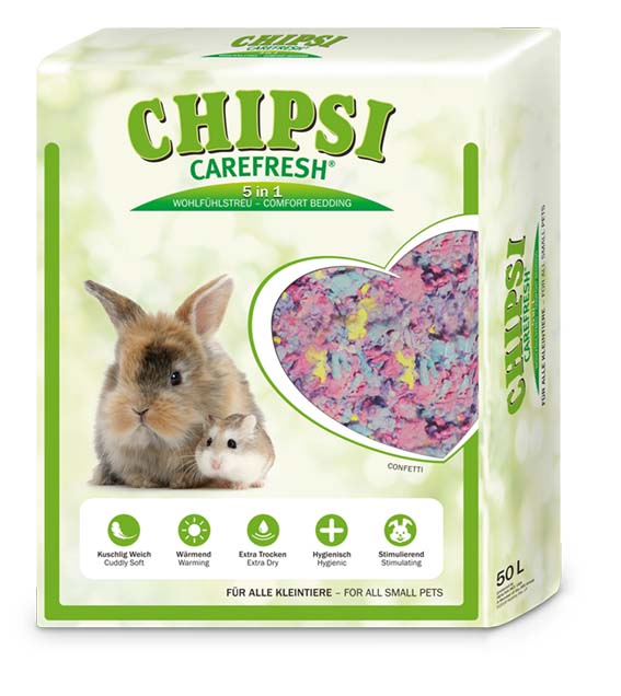 Chipsi Carefresh® Confetti- Burströ/Bäddmaterial 10 el. 50 liter
