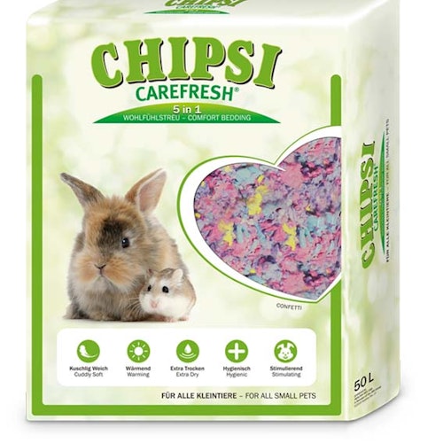 Chipsi Carefresh® Confetti- Burströ/Bäddmaterial 10 el. 50 liter